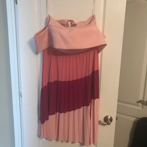 NWT ASOS Design Pink/Purple Color Block Dress 14